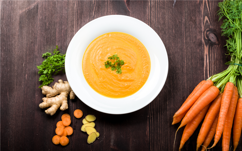 Carrot, Ginger and Coriander soup