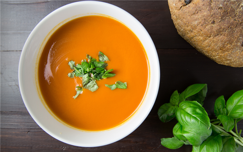 Tomato and basil soup