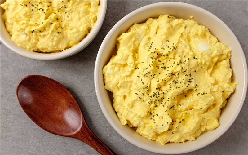 Healthy egg sandwich filling